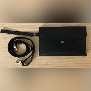 Black Envelope Convertible Crossbody
